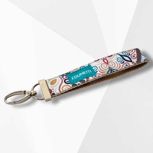 BR011 brelok breloczek na klucze nadgarstek - mozaika kolorowa.JPEG