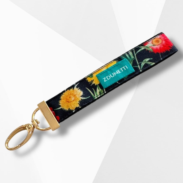 BR015 brelok breloczek na klucze nadgarstek - kwiaty polne.JPEG