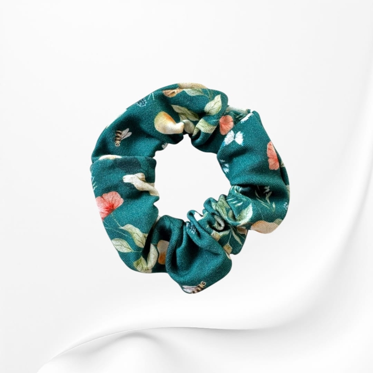 GS095 Gumka frotka scrunchie zwierzęta w sadzie.JPEG