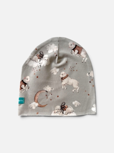 CZ197 Czapka dresowa dziecięca beanie owieczki.jpg