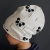 CZ032 Czapka dresowa dziecięca z dresówki smerfetka beanie pandy ecru.JPG