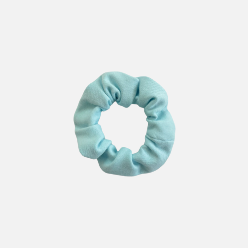 GD013 Gumka frotka scrunchy scrunchie mini wąska błękitna niebieska.PNG