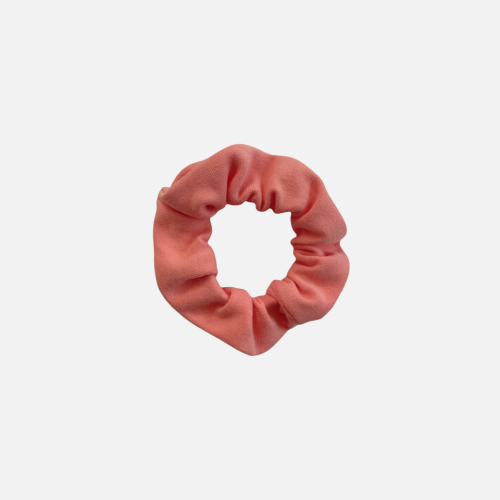 GD020 Gumka frotka scrunchy scrunchie mini wąska brziskwiniowa.PNG