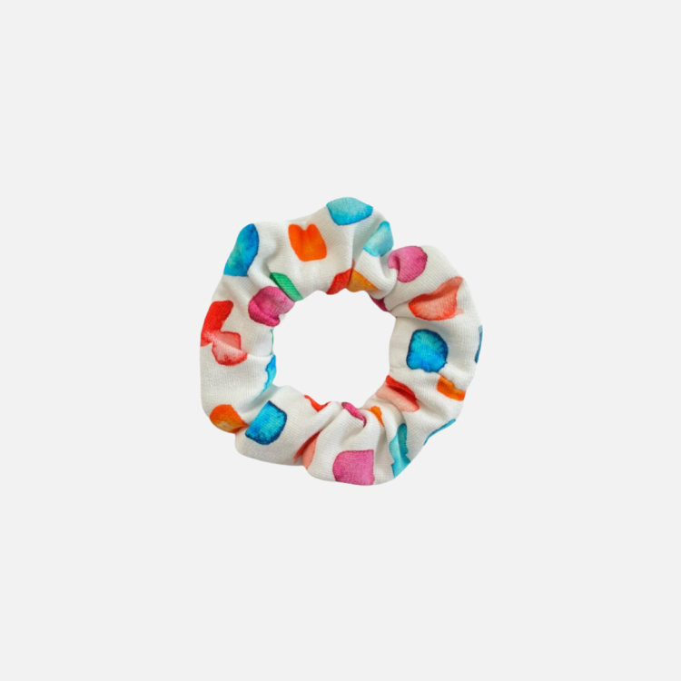GD018 Gumka frotka scrunchy scrunchie mini kolorowa ciapki plamki farbki.PNG
