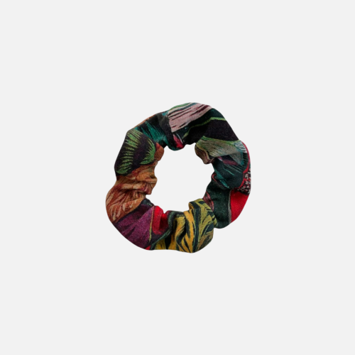 GD011 Gumka frotka scrunchy scrunchie mini wąska ogród kwiaty obraz kolorowa.PNG
