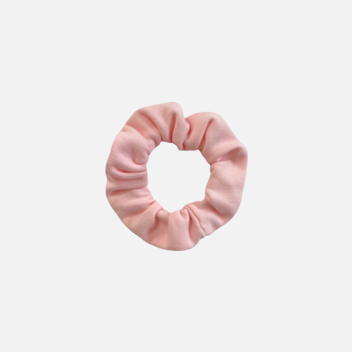 GD006 Gumka frotka scrunchy scrunchie mini wąska różowa.PNG